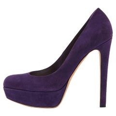 Dior Purple Suede Miss Dior Platform Pumps Size 38