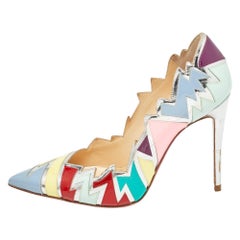 Christian Louboutin Multicolor Patent and Leather Explotek Pumps Size 34.5