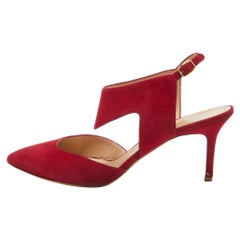 Nicholas Kirkwood Red Suede Leda Pumps Size 41