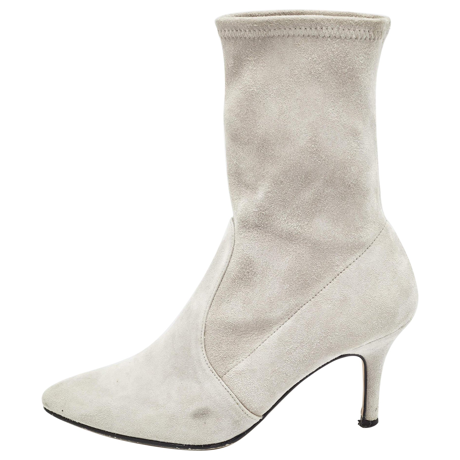 Stuart Weitzman Botines de ante gris Talla 36.5