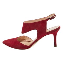 Nicholas Kirkwood Bombas Leda de ante rojo oscuro Talla 36