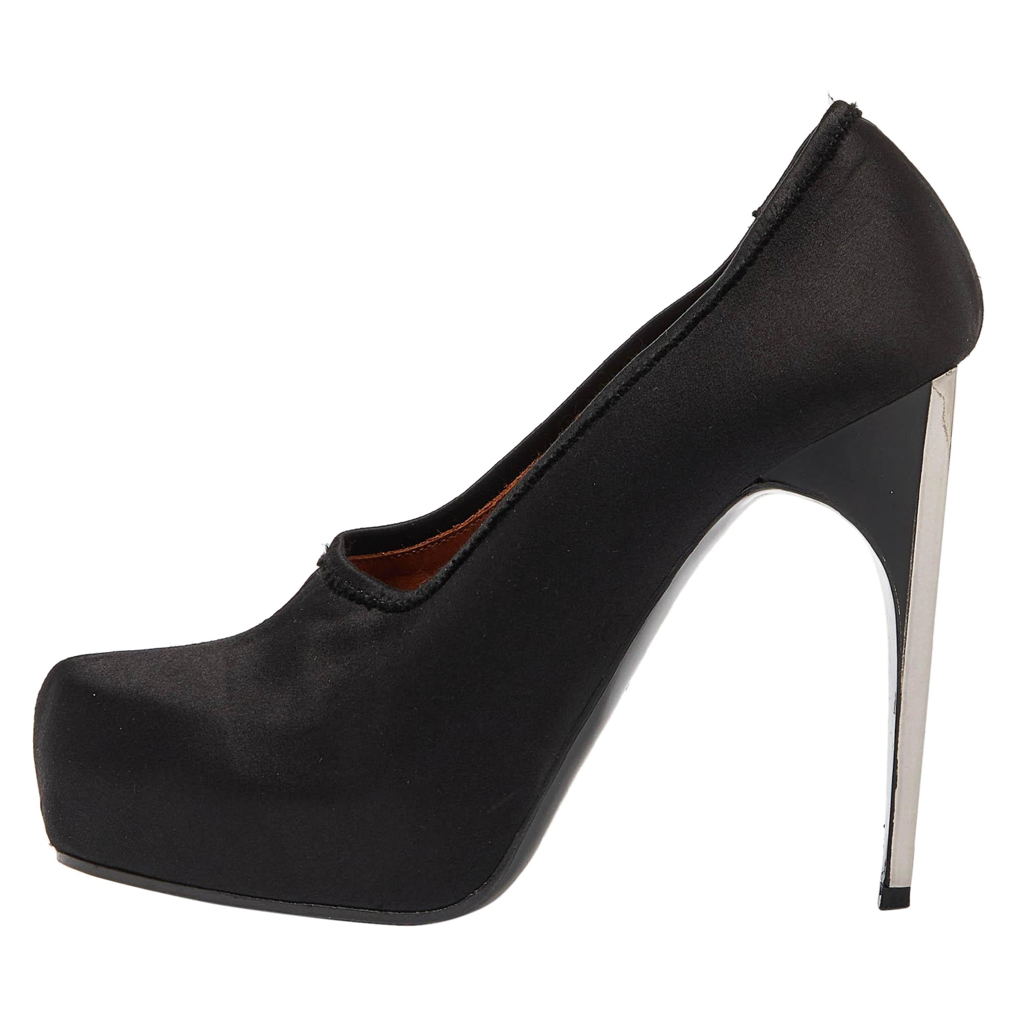 Chaussures à plateforme Lanvin noires taille 38,5