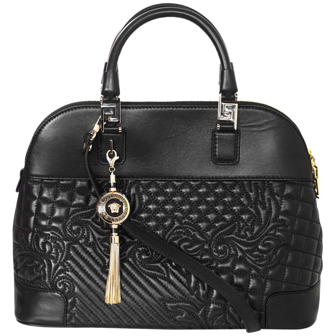 Versace Nappa Athena Barocco Quilted Vanitas Bag rt. $2, 675