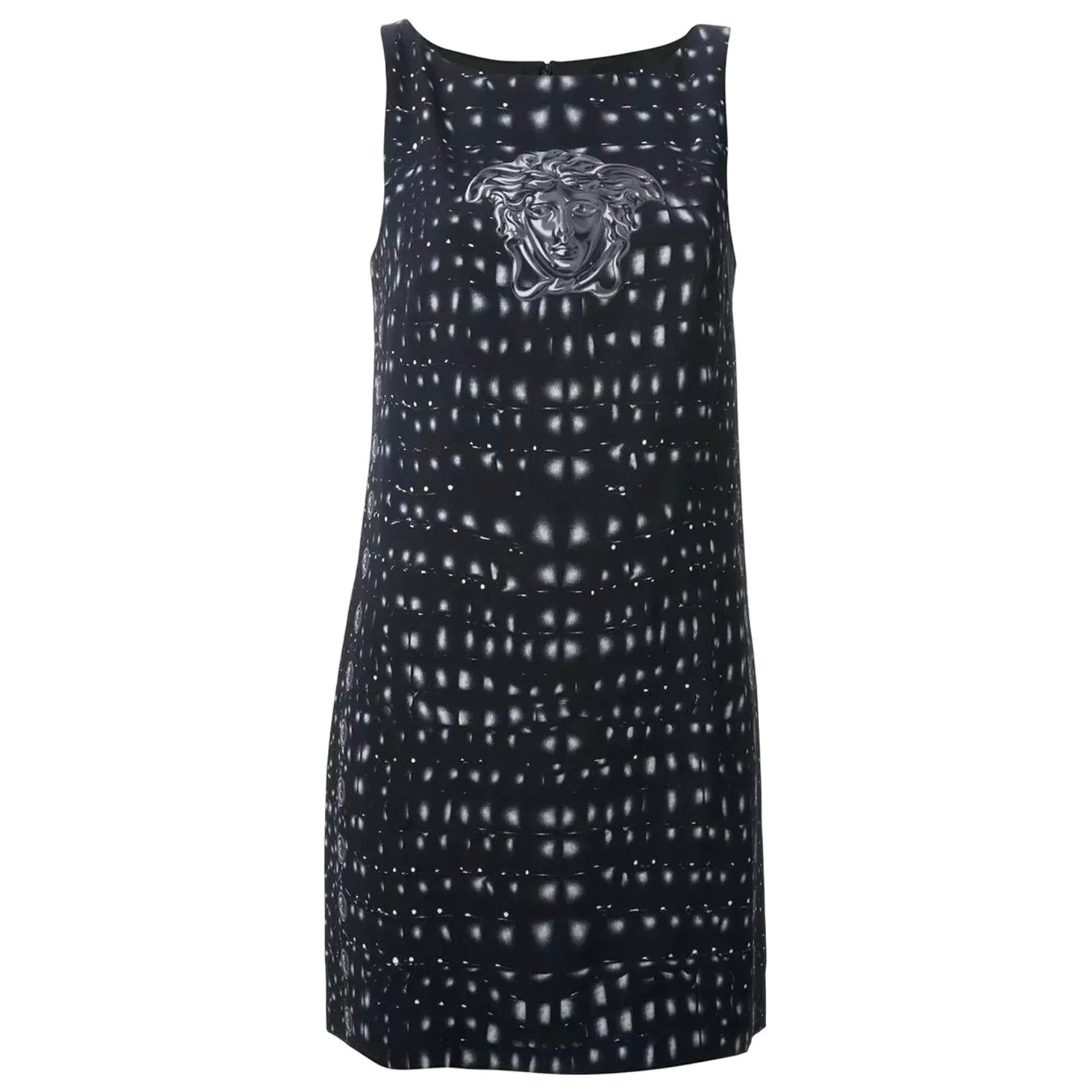 Versace Medusa Print Dress Size 46 - 10 For Sale