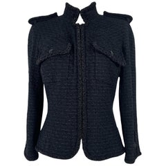 Chanel Kate Moss Style Black Lesage Tweed Jacket
