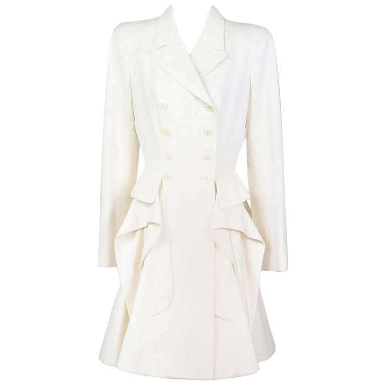 Alexander McQueen Resort 2011 Double Breasted Cotton Pique Jacket at ...