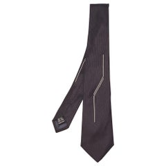 Valentino Schwarze Seidenkrawatte