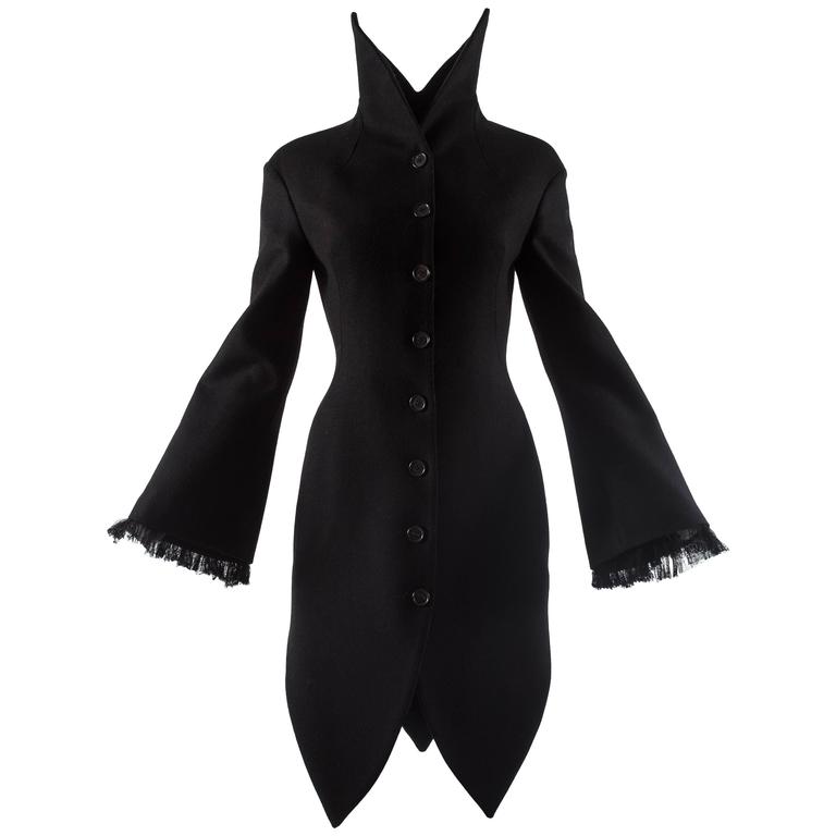 black evening coat