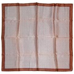 White-Center with Multi-Cube Center Silk Scarf 10