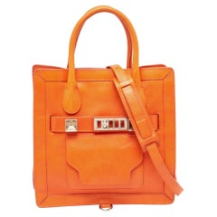 Tote PS11 di Proenza Schouler in pelle arancione