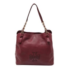 Tory Burch Burgundy Leder Kette Tote