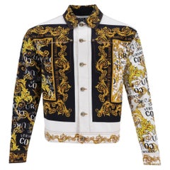 Versace Jeans Couture Logo Printed Denim Jacket