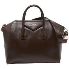Givenchy Borsa media Antigona in pelle marrone