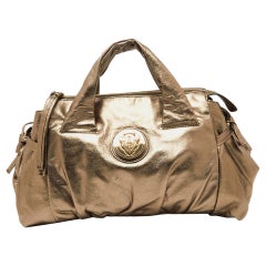 Gucci Metallic Gold Leather Hysteria Tote