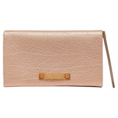 Chloe Rose Gold Leather Bifold Wallet