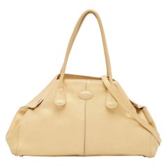 Tod's Borsa in pelle dorata East/West New Girelli Satchel