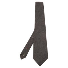 Cravatta in cashmere grigio vintage di Ermenegildo Zegna