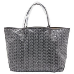 Goyard Grey Goyardine Coated Canvas and Leather Saint Louis GM Tote