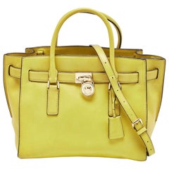 Michael Kors Tote Hamilton in pelle verde lime