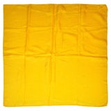 Bold Double-Layered Yellow Silk Jacquard Scarf