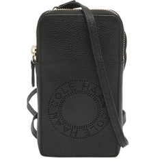 Cole Haan Black Leather Phone Holder Crossbody Bag
