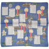 "1966" Calendar Cotton Handkerchief