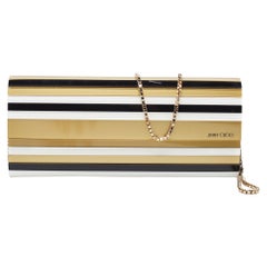 Jimmy Choo Tri Color Acrylic and Leather Sweetie Chain Clutch
