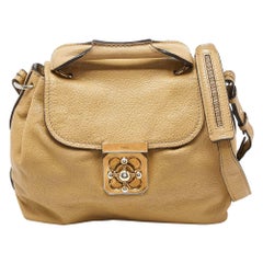 Bolso de asa superior Elsie de piel beige de Chloe