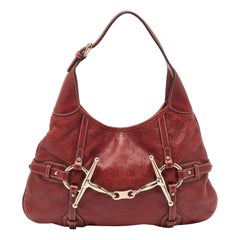 Gucci Red Guccissima Leather 85th Anniversary Hobo