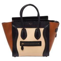 Celine Tri Color Leder Micro Luggage Tote