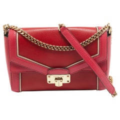 Michael Kors Pink Leather Kinsley Top Handle Bag