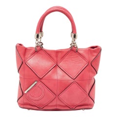 Salvatore Ferragamo Tote Oragami de piel rosa