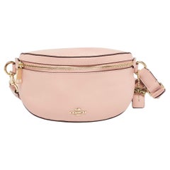 Sac à ceinture en cuir rose de Coach