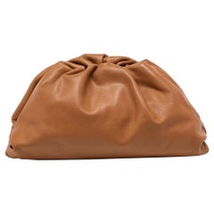 Bottega Veneta Brown Leather The Pouch Clutch