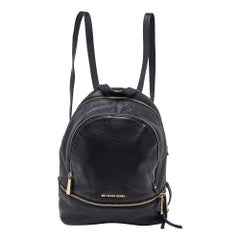 Michael Kors Schwarzer Rhea Rucksack aus Leder