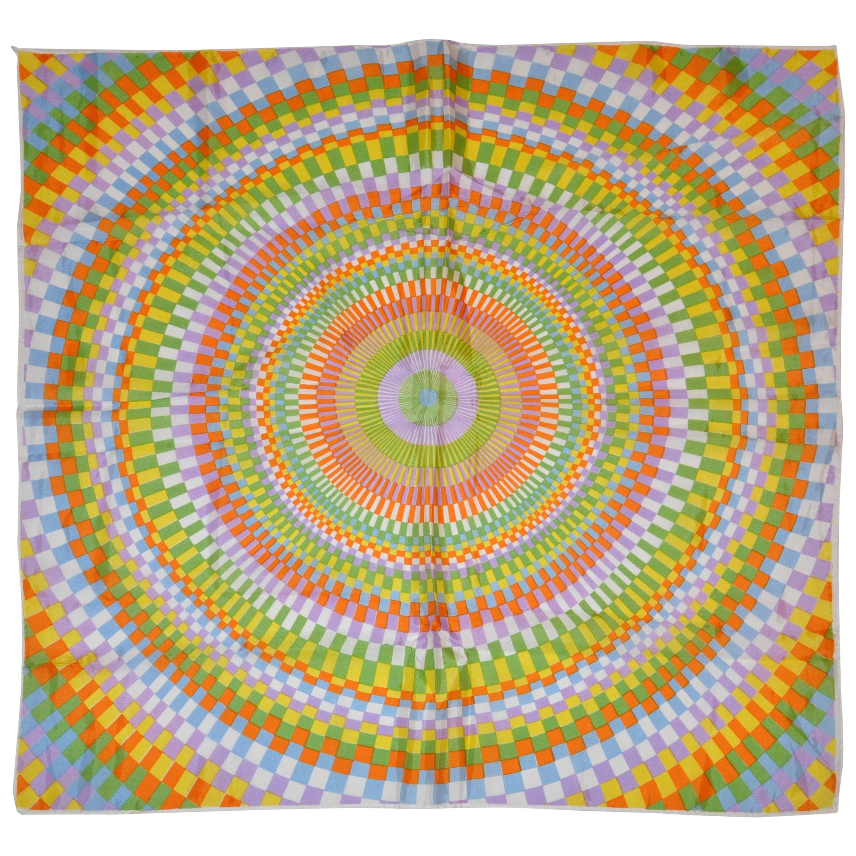 "Swirls of Rainbows" Scarf For Sale