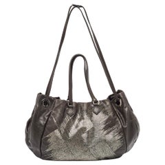 Valentino Tote in pelle metallizzata impreziosita da perline