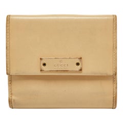 Gucci Cream Leather French Wallet