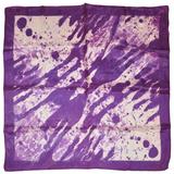 Écharpe de style « Tie Dye » violette, violette et blanche