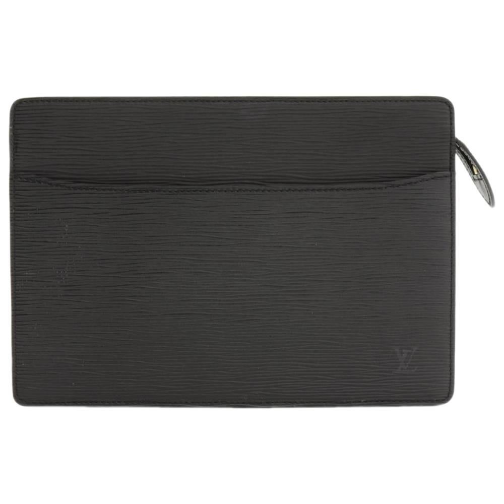 Louis Vuitton Pochette Homme Black Epi Leather Clutch Bag