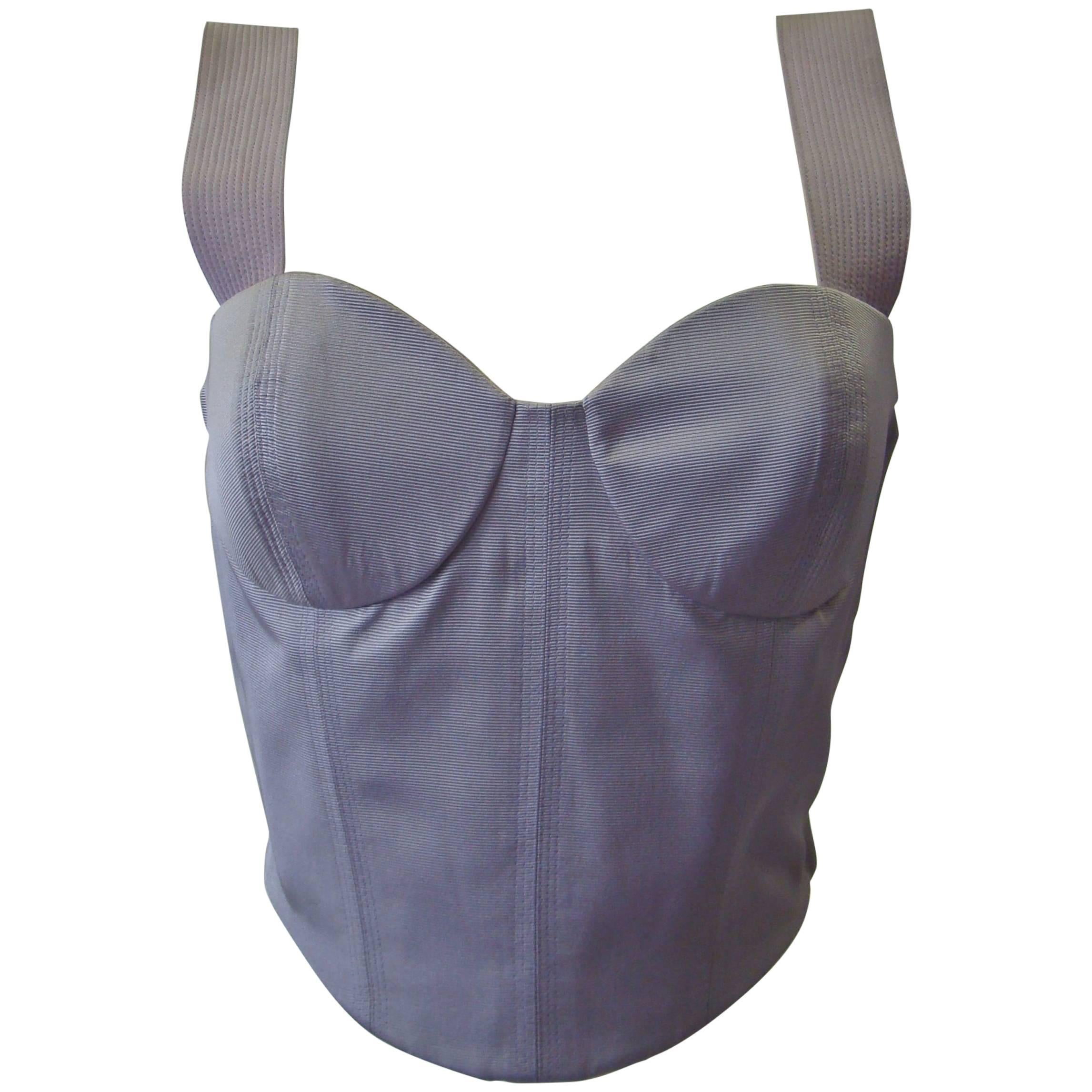 Gianni Versace Couture Lavender Top Bustier Fall 1992 For Sale