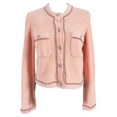 Chanel New Iconic Leather Chain Trim Jacket