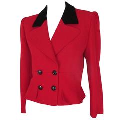 valentino red short jacket 1