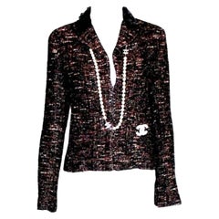 UNWORN Chanel Metallic Fantasy Tweed Sequin Trimmed Jacket Blazer 44