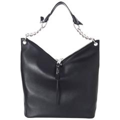 Jimmy Choo NEW Black Leather Raven Shoulder Bag rt. $1, 650