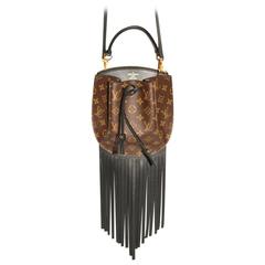 Auth Louis Vuitton Bag - Large Noe Upcycled Fringe LV Purse in