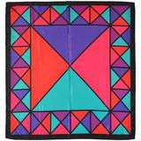 Pañuelo de Seda Multicolor "Triángulos