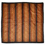 Écharpe Ellen Tracy Panels of Multi Browns avec bordure noire