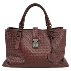 Bottega Veneta Roma Intrecciato Nappa Leather Wine Burgundy Large 35cm