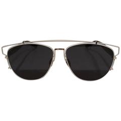 Dior Black White Mirrored Technologic Sunglasses